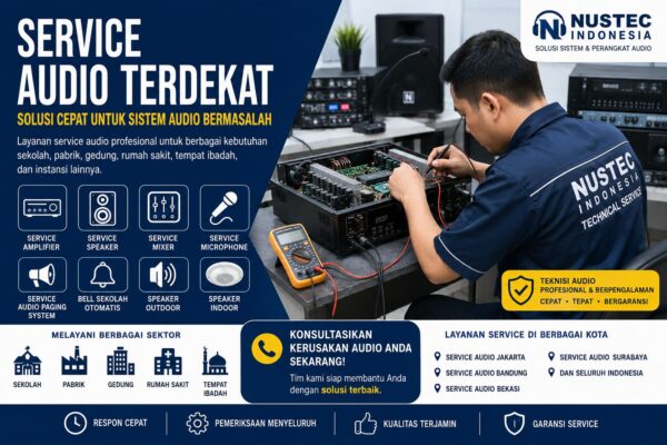 service audio terdekat