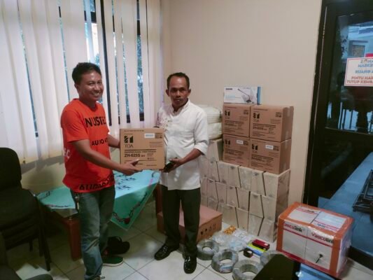 Hasil pemasangan audio paging system NUSTEC di sekolah