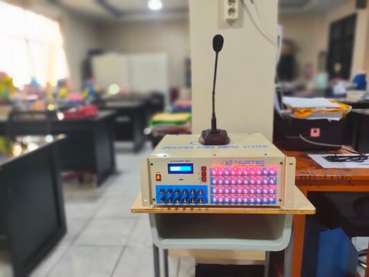 Hasil pemasangan audio paging system NUSTEC di sekolah