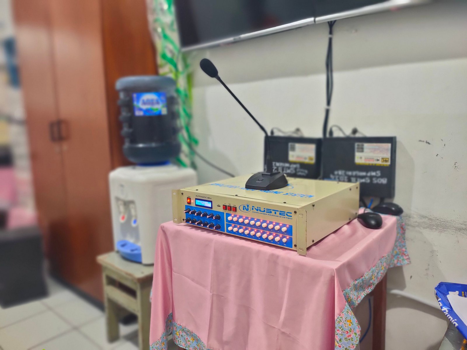 Hasil pemasangan audio sekolah dan PA system