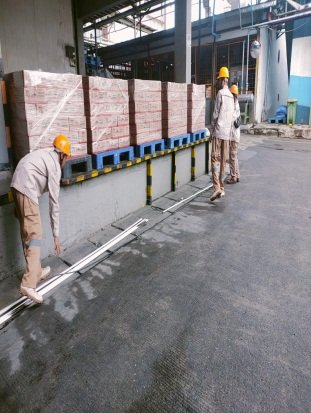 Survei jalur instalasi Audio Paging System di Pabrik Cimory Sentul