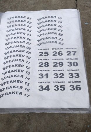 Pemberian label zona kabel speaker di Pabrik Cimory